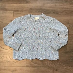 Francesca’s Jun & Ivy Scallop-hemmed Sweater (S)